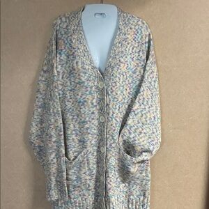 Cozy Multicolor Knit Cardigan